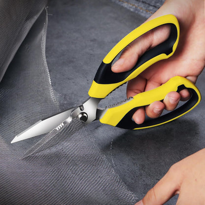 Utility Scissors All Purpose heavy duty 8-Inch Yellow