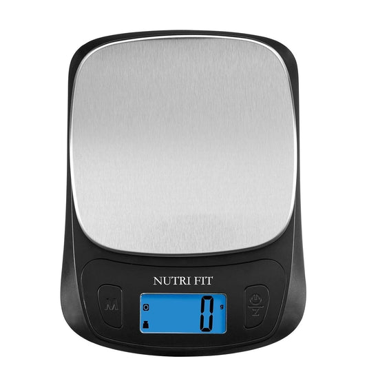 Kitchen Scales Digital Food Scale Cooking in Grams & Ounces Black | Stainless Steel, Max 11lb 1g Increment, Backlit LCD Screen, Baking Food Weight Scale for Sourdough Bread, Include Battery