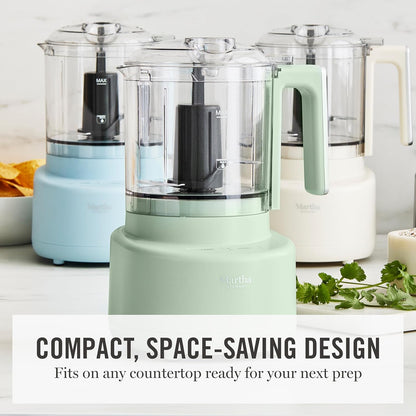 3 Cup Electric Vegetable Chopper & Mini Food Processor, Blue