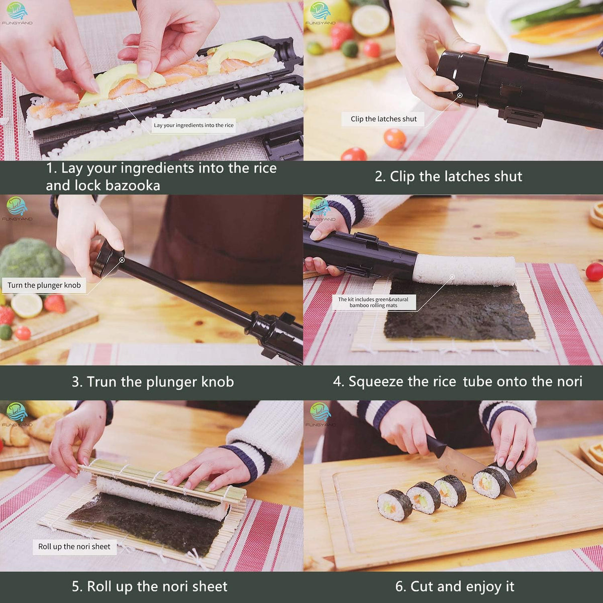 Sushi Making Kit, Complete Sushi Bazooka Set