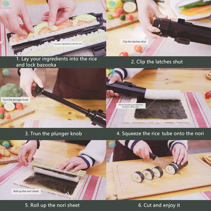 Sushi Making Kit, Complete Sushi Bazooka Set