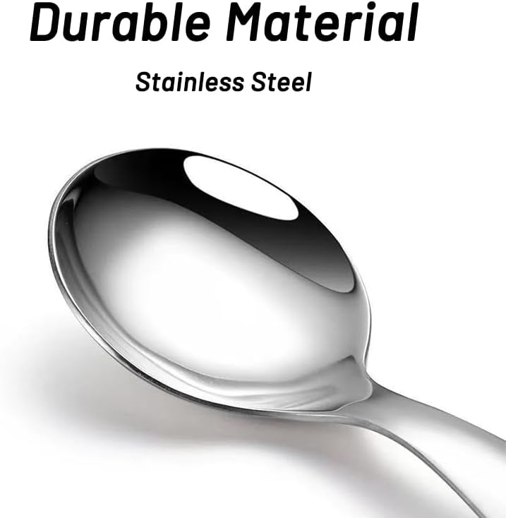 5 Pack Short Handle Scoops - Silver Mini Scoops for Containers - Stainless Steel Small Coffee Candy Scoop for Salt Sugar Tea Dessert（Silver）