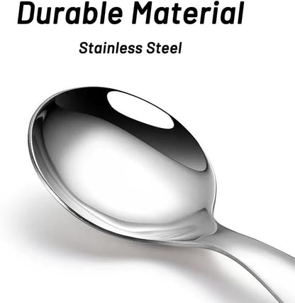 5 Pack Short Handle Scoops - Silver Mini Scoops for Containers - Stainless Steel Small Coffee Candy Scoop for Salt Sugar Tea Dessert（Silver）
