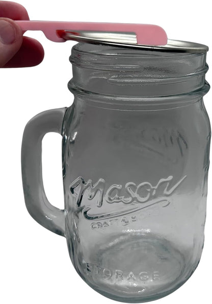 Canning and Mason Jar Opener, Easy Release Vacuum Seal for all lids magnetic (Black)
