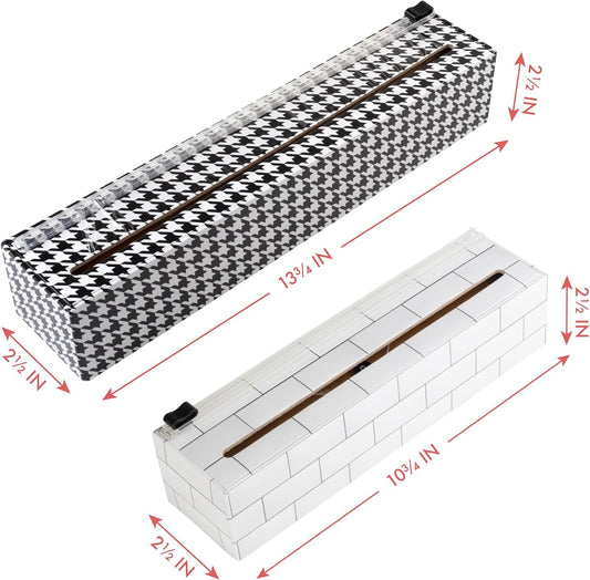 Subway Tile Plastic Wrap Dispenser - Includes 9"x250' roll