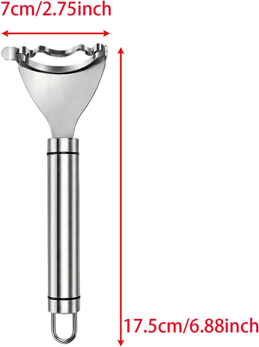 1pc Stainless Steel Corn Kernel Stripper Tool – Manual Corn Peeler & Thresher, Effortless Cob Remover with Sharp Blade, Multipurpose Kitchen Gadget for Home, Restaurant, BBQ, Camping (Silver)