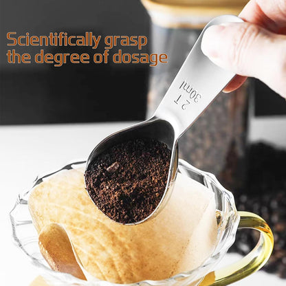 18/8 Stainless Steel Coffee Scoop, 2 Tbsp (30ml) Short Handle Spoon