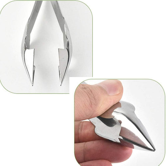Practical Stainless Steel Cutter Pineapple Eye Peeler Kitchen Tools-Peeling Knife Artifact Planing Knife-Stainless Steel(2 pcs)