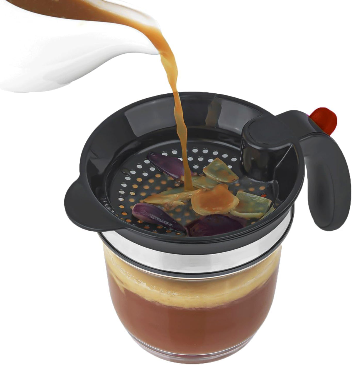 YUNWANG Fat Separator with Bottom Release, 4 Cup Capacity