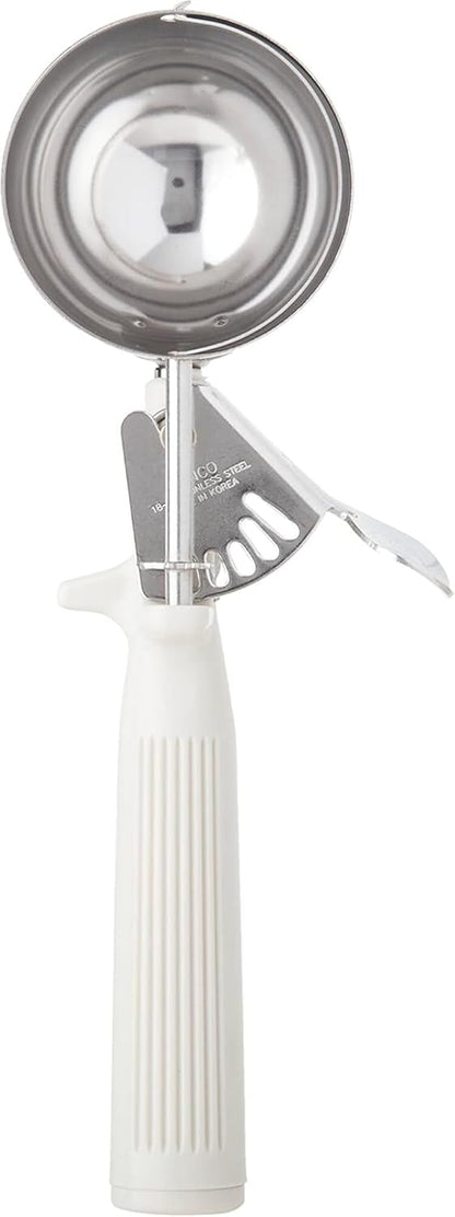 Ice Cream Disher, Size 10, One-piece Hdl, Ivory