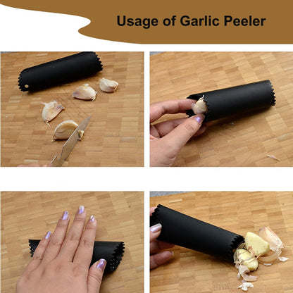 Garlic Peeler Set 10 PCs Silicone Garlic Roller Tube Garlic Peeled Tool | Easy Garlic Peeled Skin Remover Convenient Garlic Peeler Roller