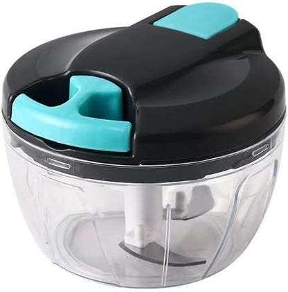 Manual Vegetable Choppers Food Processor, Portable Hand Pull String Garlic Mincer Onion Chopper, Large Capacity for Nuts, Veggies, Ginger, Herbs, etc., 900ml, Food Chopper Kitchen Cooking Tool