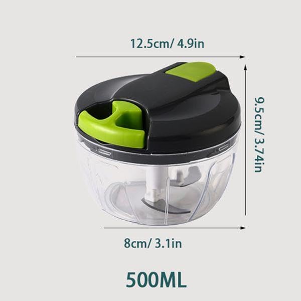 Manual Vegetable Choppers Food Processor, Portable Hand Pull String Garlic Mincer Onion Chopper, Large Capacity for Nuts, Veggies, Ginger, Herbs, etc., 900ml, Food Chopper Kitchen Cooking Tool