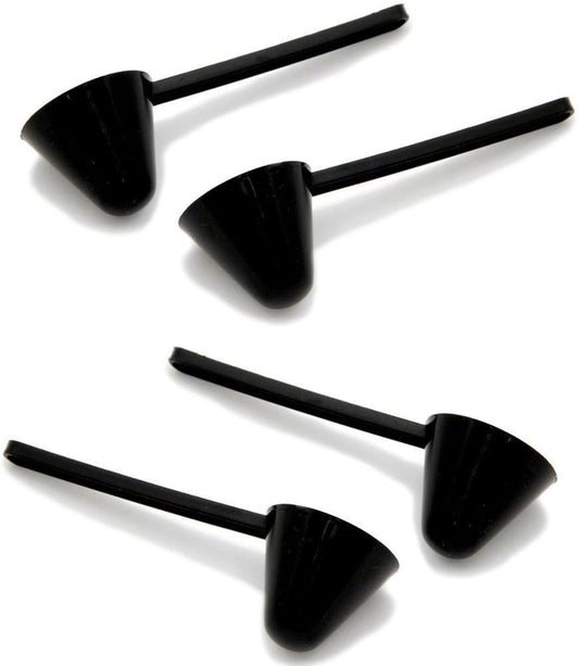 4 Piece Perfect Coffee Measuring Spoon Scoop, Black