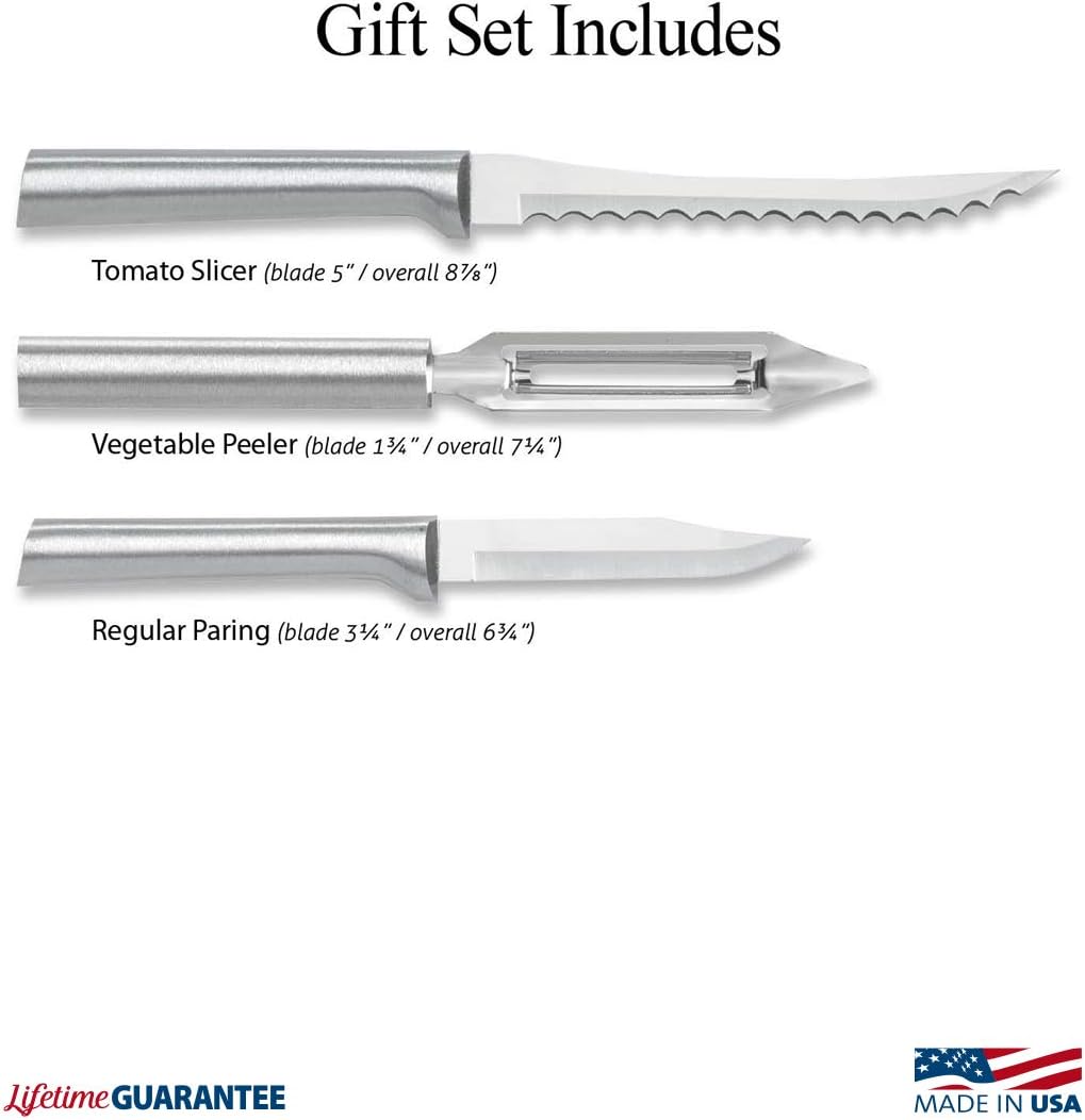 Peel, Pare & Slice Gift Set (S18), Silver