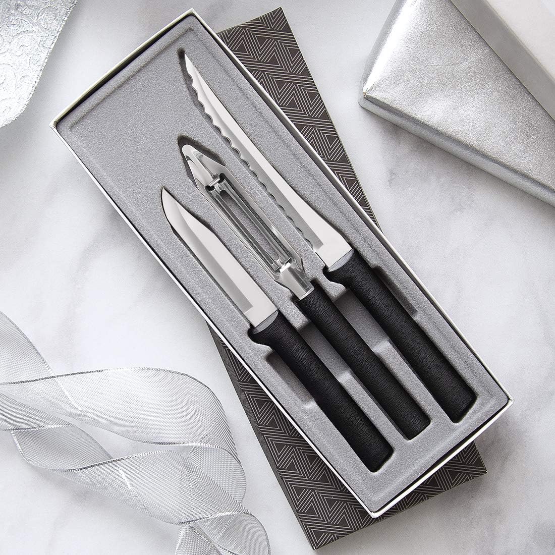 Peel, Pare & Slice Gift Set (S18), Silver