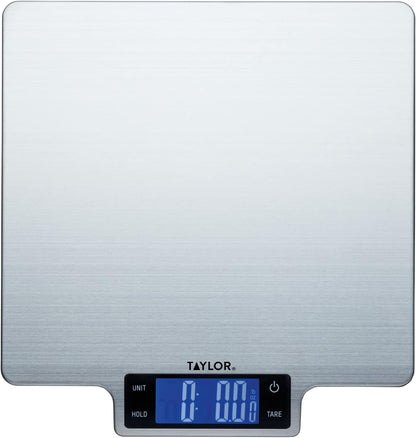 KitchenCraft Digital Kitchen Scale Dual Platform, Pro Professional Standard, Precision Accuracy and Tare Function, Brushed Stainless Steel, 5kg Capacity Black/Silver
