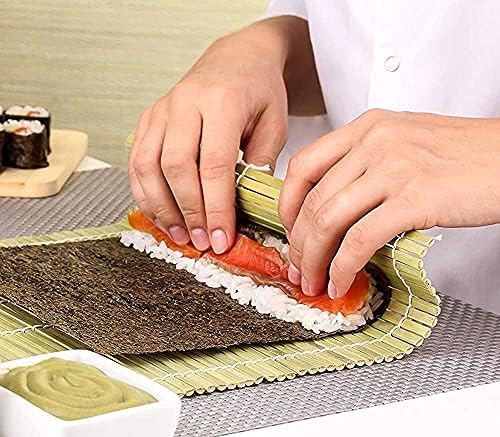 Sushi Making Kit 18 in 1 Sushi Bazooka Roller Set for Beginners with Mats, Sushi Knife, Chopsticks, Spreader, Avocado Slicer, Paddle, Cotton Bag Easy Machine Maker Homemade Kitchen Utensil 9 Tools