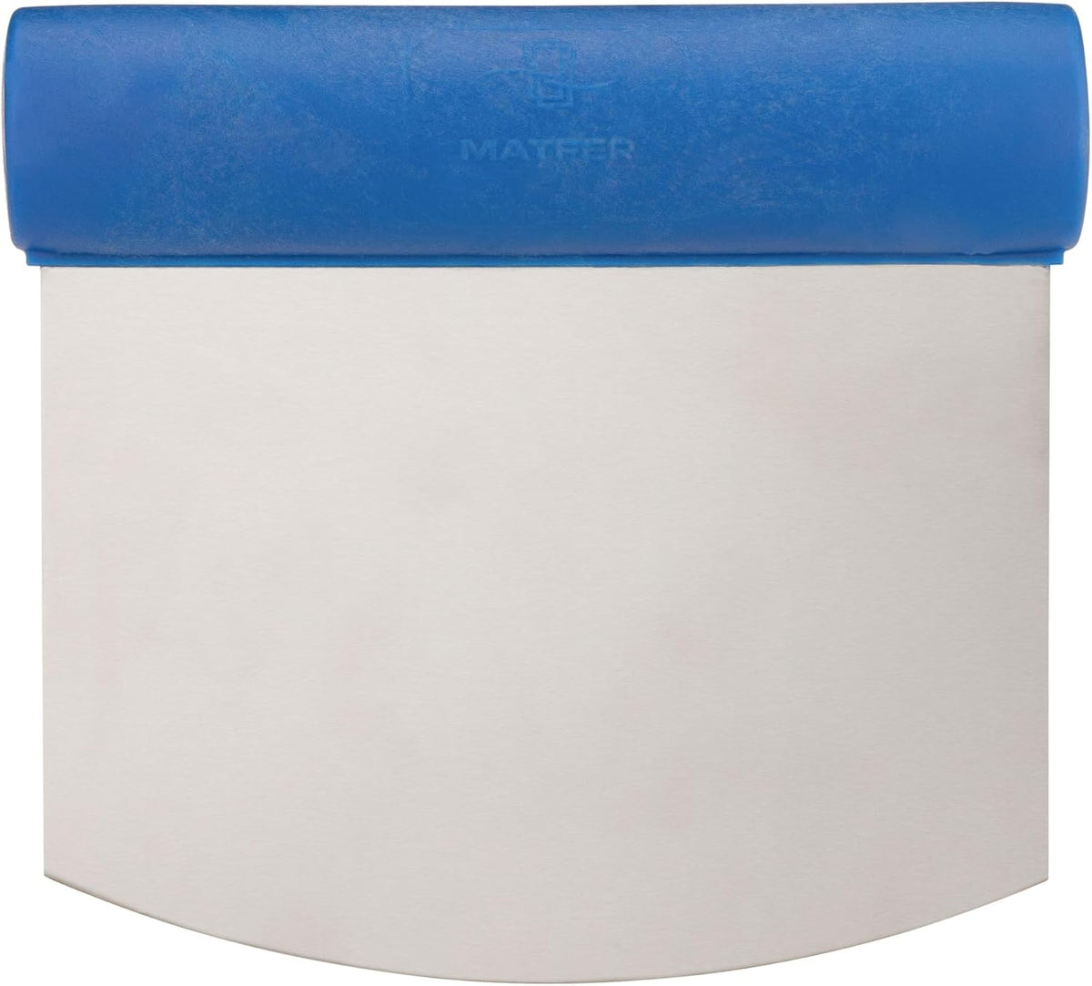 Matfer Bourgeat Stainless Steel Bench Scraper & Multi-Purpose Dough Cutter, Straight Edge, Rigid Edge