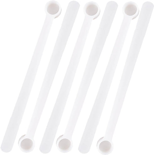 100pcs 0.25ml Mini Powder Scoops Plastic Measuring Spoons Supplies Teaspoon Micro Scoop Teaspoon Tiny Little Measuring Spoons For Cosmetics Medicines Seasoning
