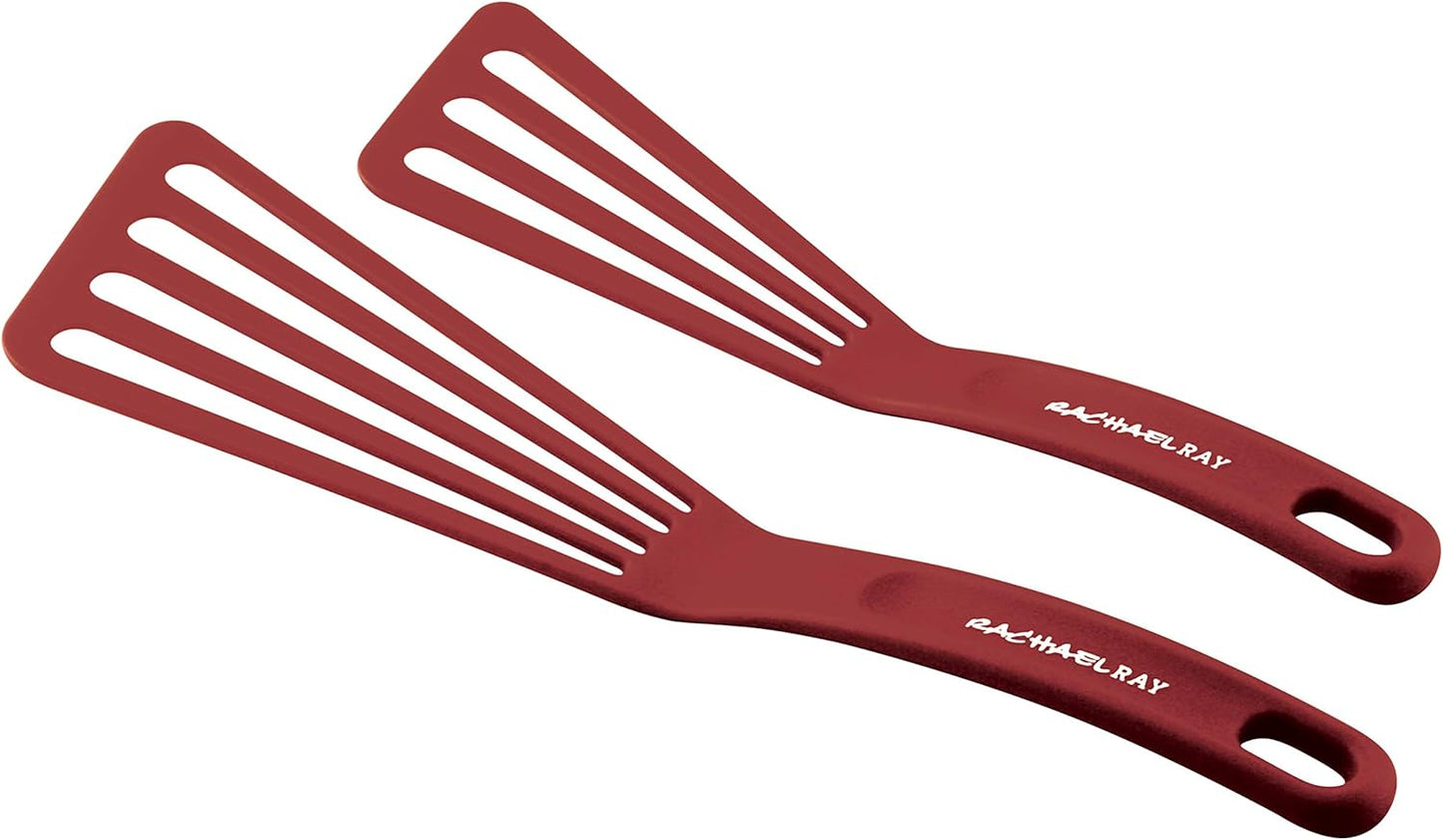 Rachael Ray Tools & Gadgets 2-Piece Nylon Spatula Set, Orange - 51211