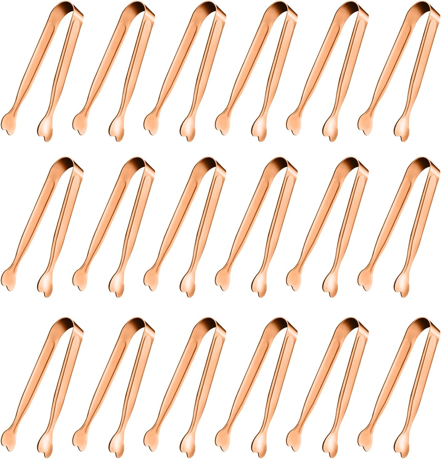 Mini Serving Tongs, 18-Packs Stainless Steel Sugar Tongs, 4.3inch Ice Tongs Kitchen Appetizers Tongs for Coffee Bar, Tea Party, Desserts Party, Sugar and Ice Bucket