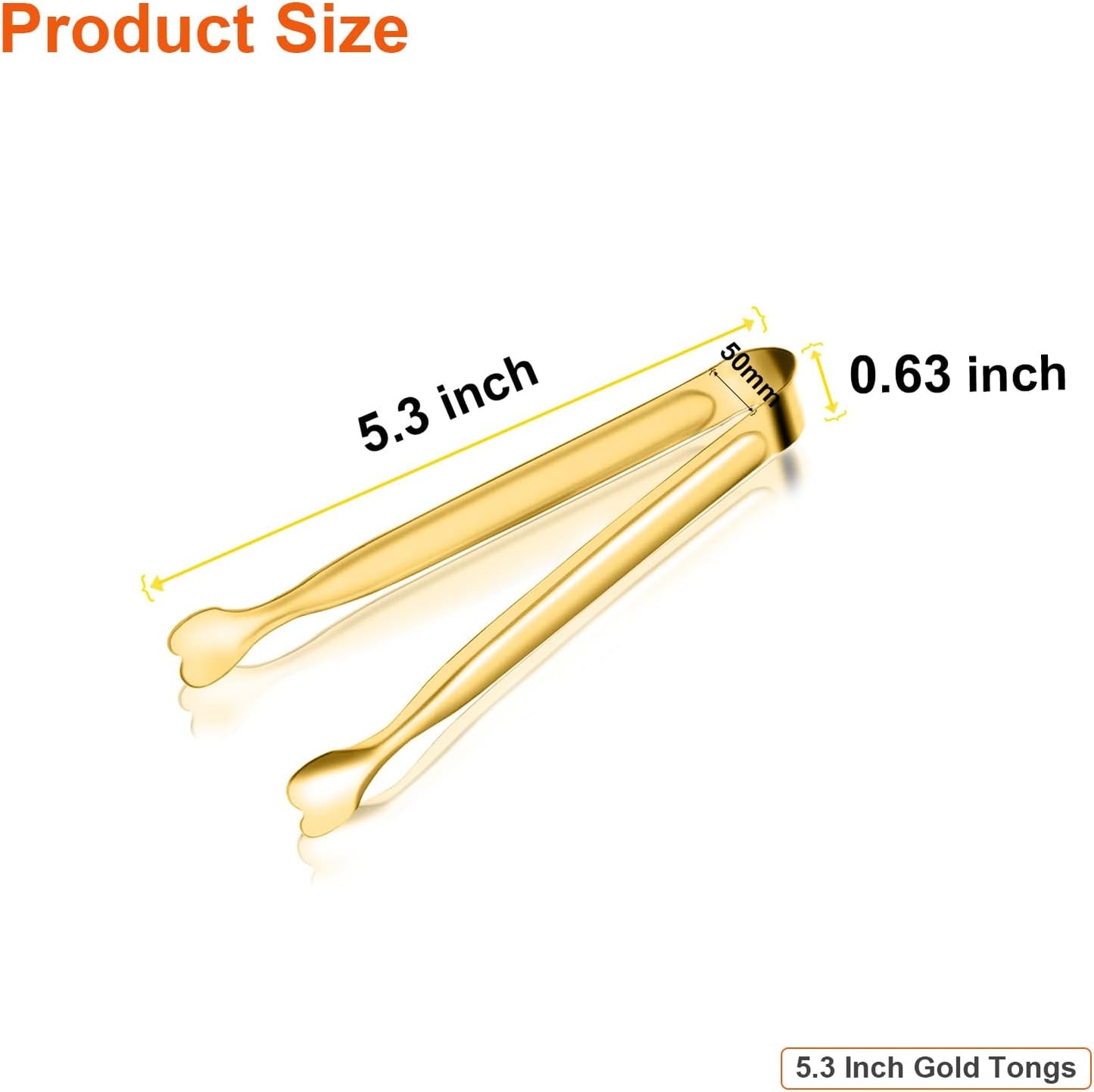 Mini Serving Tongs, 18-Packs Stainless Steel Sugar Tongs, 4.3inch Ice Tongs Kitchen Appetizers Tongs for Coffee Bar, Tea Party, Desserts Party, Sugar and Ice Bucket