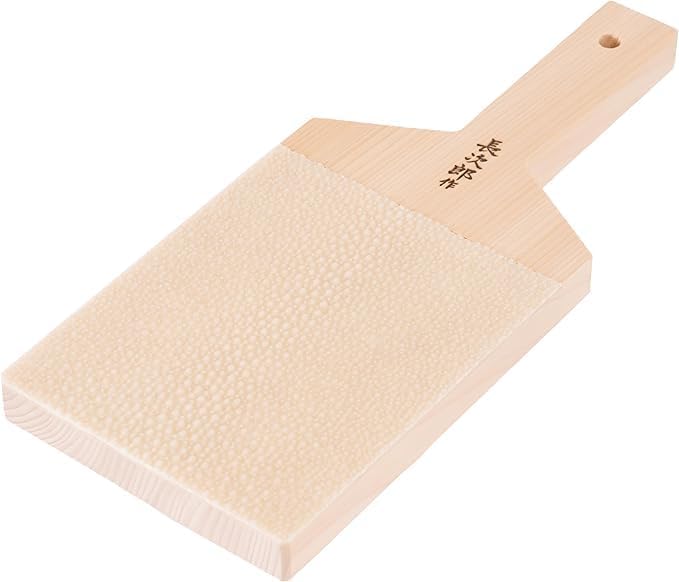 Wasabi Ginger Japanease Grater Chojiro Medium Convenient Brush Set, Gift Box