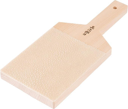 Wasabi Ginger Japanease Grater Chojiro Medium Convenient Brush Set, Gift Box