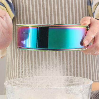 18/10 Stainless Steel Flour Sifter, Kitchen Cake Flour Fine 80 Mesh Strainers Sieve for Baking Cake Bread