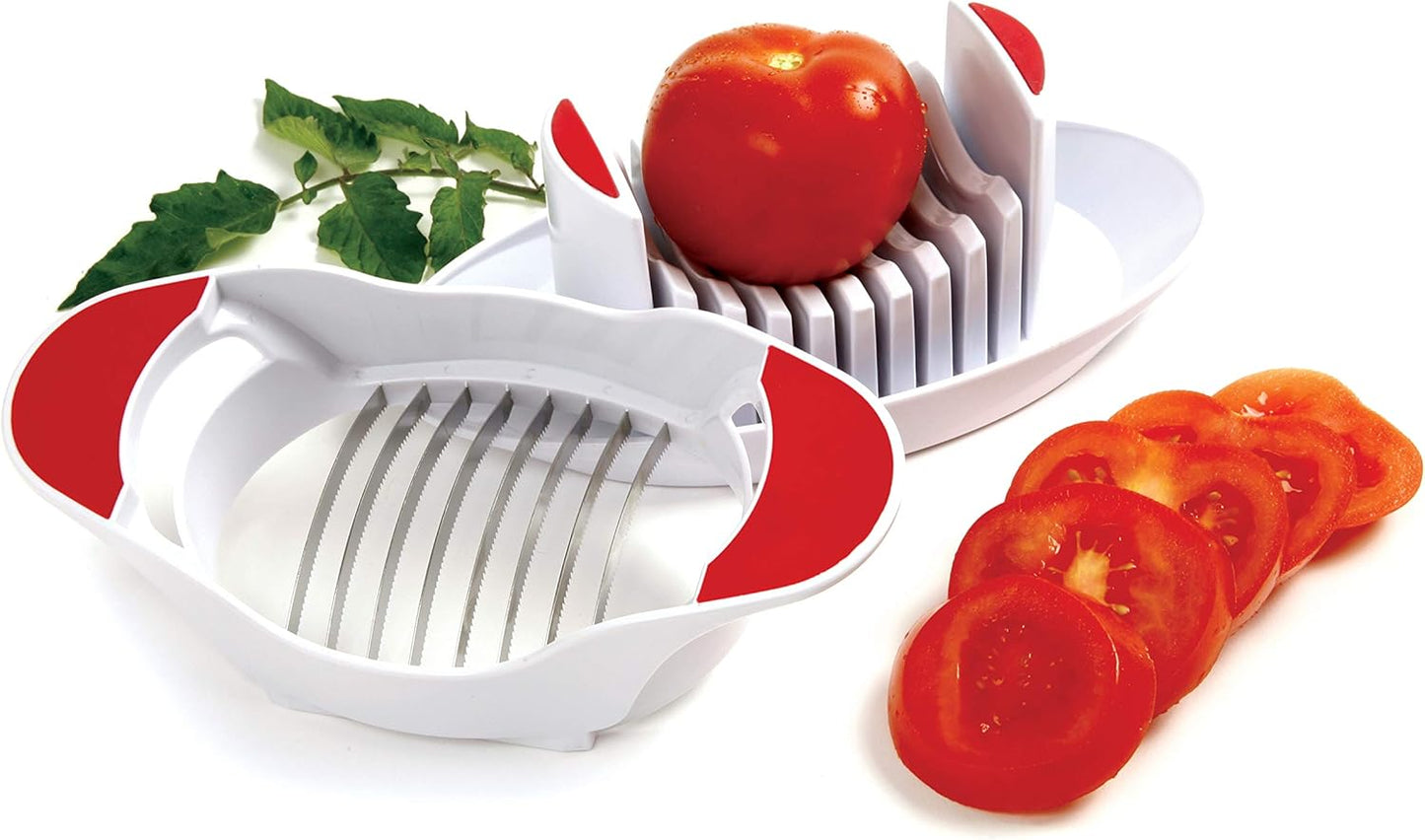 Tomato and Soft Cheese Slicer White 8" x 4.5" x 3"