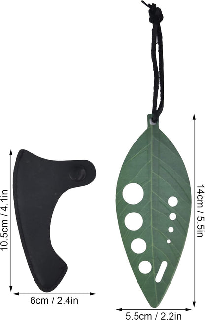 Herb Stripper Tool Stainless Steel, 9 Holes Herb Leaf Zipper Leaf Herb Stripper with 9 holes Leaf Remover Kale stripper Kitchen Tool for Chard Collard Greens Thyme and Rosemary