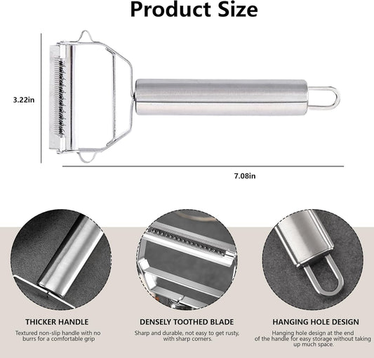 Multifunction Stainless Steel Julienne Peeler Vegetable Peeler Double Planing Grater Kitchen Accessories Cooking Tools