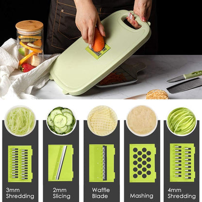 9-in-1Collapsible Cutting Board with Colander Wash Basket Camping RV Gift