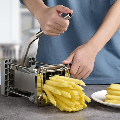Pro French Fry Cutter for Potatoes with 1/4-1/2-3/8 Inch Blades