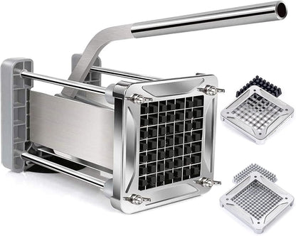 Pro French Fry Cutter for Potatoes with 1/4-1/2-3/8 Inch Blades
