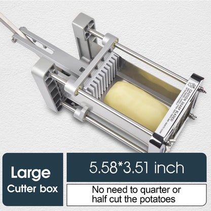 Pro French Fry Cutter for Potatoes with 1/4-1/2-3/8 Inch Blades