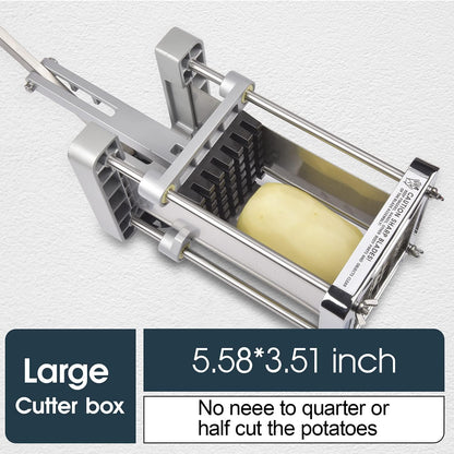 Pro French Fry Cutter for Potatoes with 1/4-1/2-3/8 Inch Blades