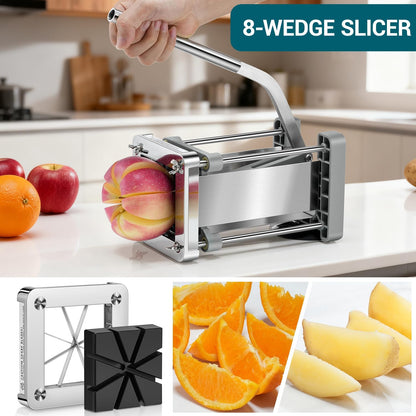 Pro French Fry Cutter for Potatoes with 1/4-1/2-3/8 Inch Blades