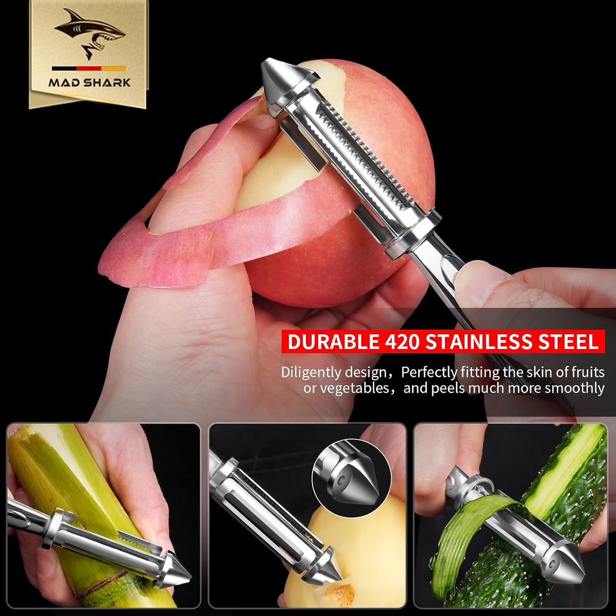 Ultra Sharp Potato Peelers for Kitchen Vegetable Peeler