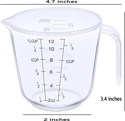 Measuring Cup, 3/4 Cup, Clear