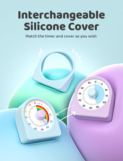 LIORQUE Visual Timer for Kids with Pause Function and Protective Case