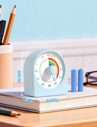 LIORQUE Visual Timer for Kids with Pause Function and Protective Case