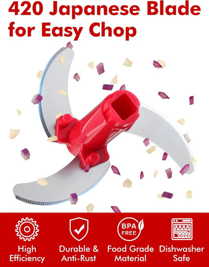 Food Chopper, Vegetable Chopper, Pull String Onion Chopper Dicer, 800ML