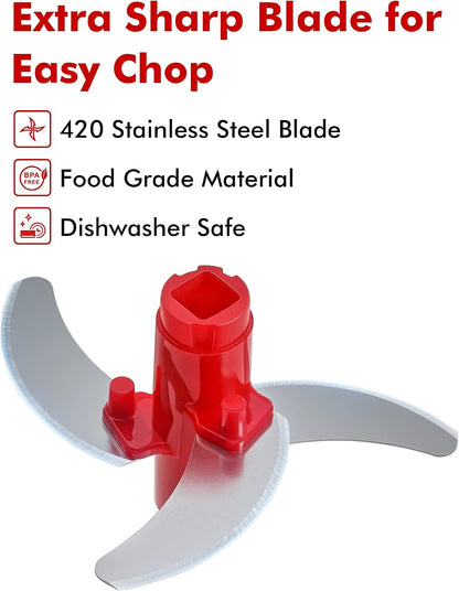 Food Chopper, Vegetable Chopper, Pull String Onion Chopper Dicer, 800ML