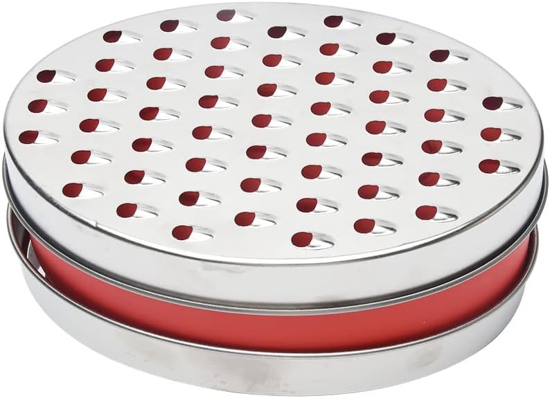 Cheese Grater with Container and Lid 2 Blade Kitchen Grater | Grates and stores cheese, vegetables, ginger, citrus, nuts, or chocolate in one compact prep box