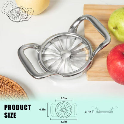5.5 Inch Extra Large 16-Slice Apple Corer, Heavy Duty Divider Wedger Cutter