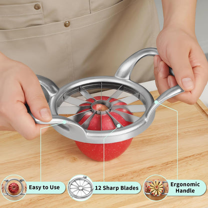5.5 Inch Extra Large 16-Slice Apple Corer, Heavy Duty Divider Wedger Cutter