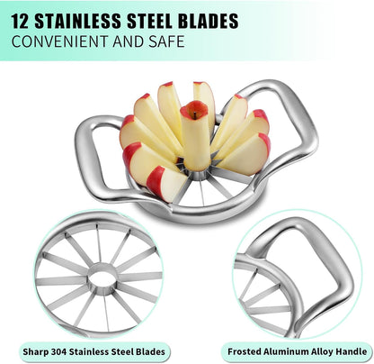 5.5 Inch Extra Large 16-Slice Apple Corer, Heavy Duty Divider Wedger Cutter