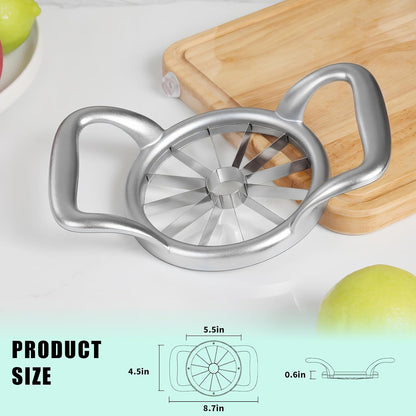 5.5 Inch Extra Large 16-Slice Apple Corer, Heavy Duty Divider Wedger Cutter